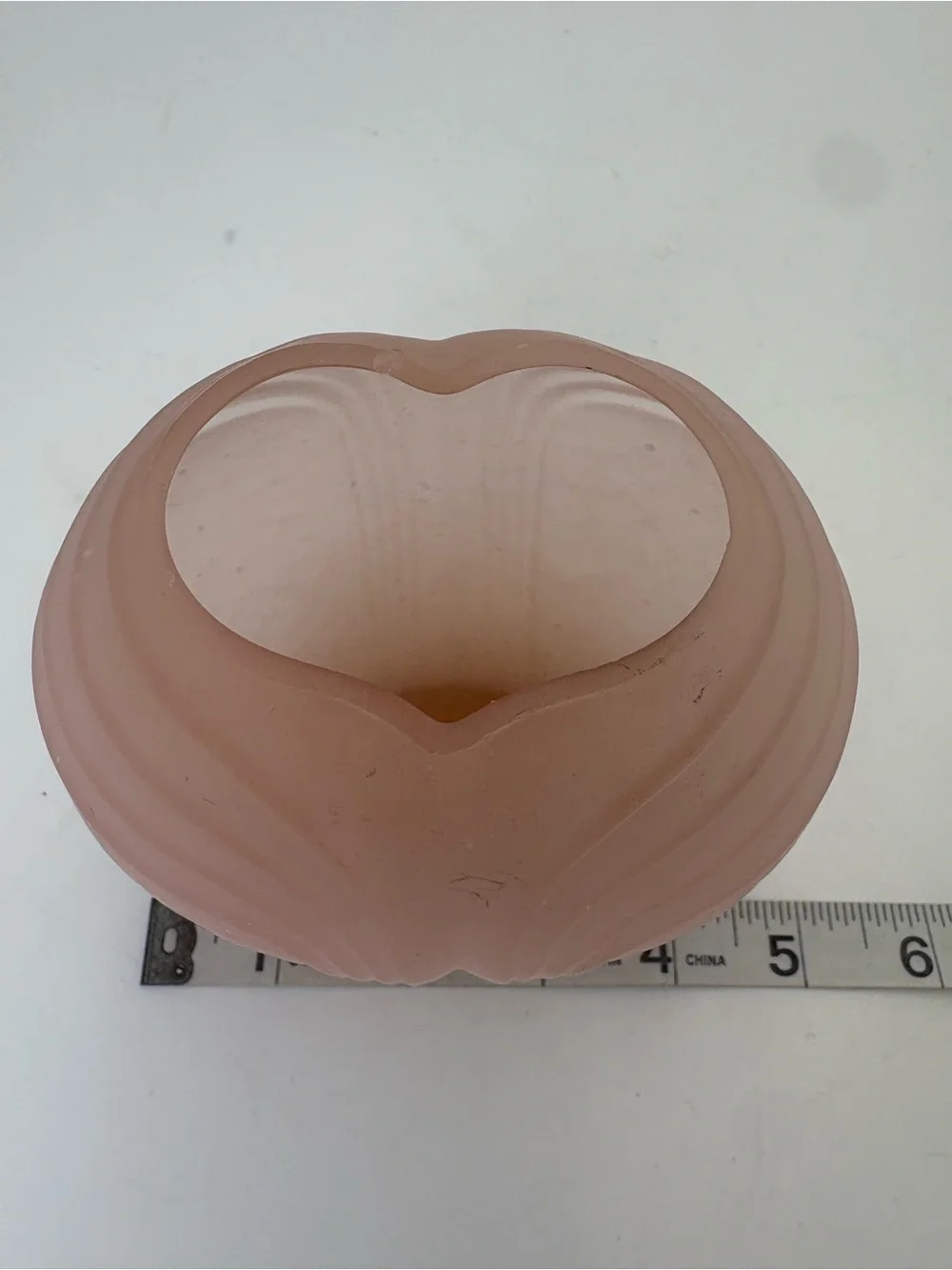 Vintage Satin Glass Pink Art Deco Glass Vase